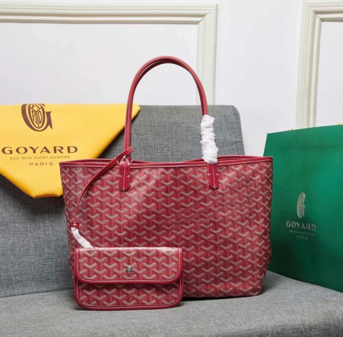 Goyard Saint Louis Tote Red 2 Piece Bag 54cm