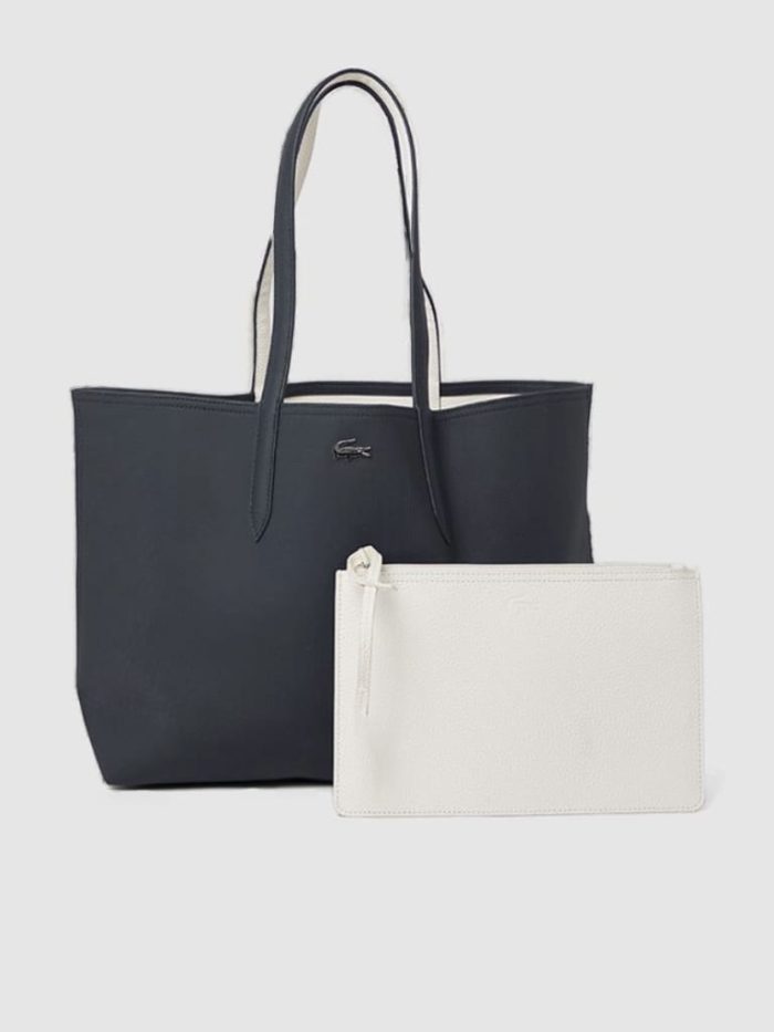 Lacoste Women's Black & White Reversible Tote Bag 47cm 2 Piece