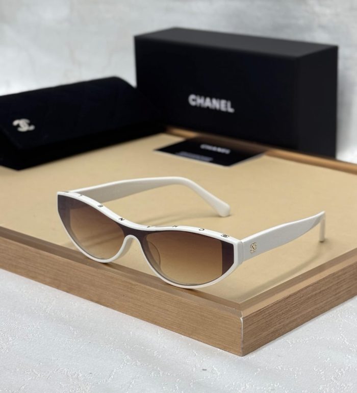 Chanel Cat Eye Sunglasses White