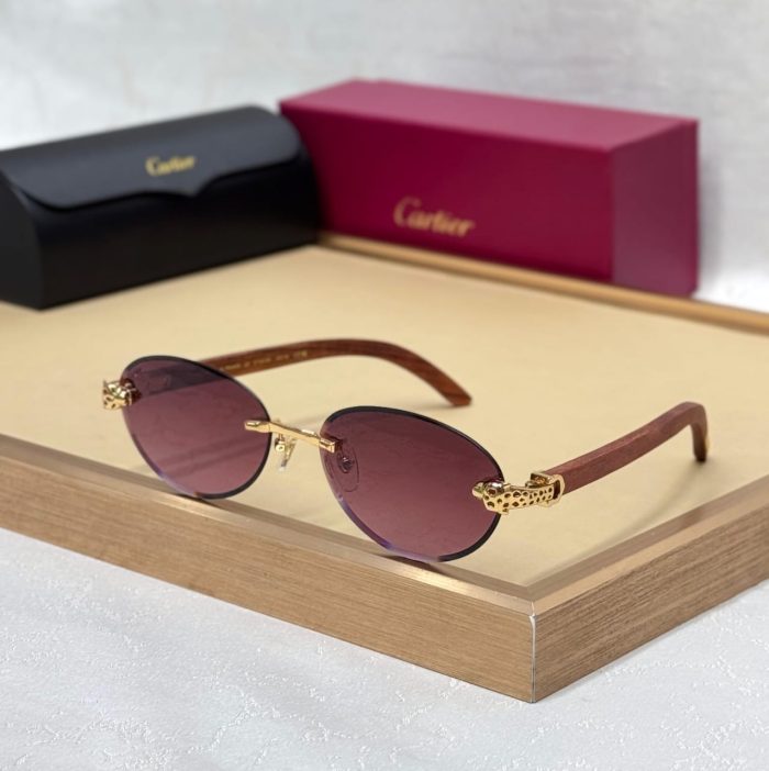 Cartier Luxury Rimless Sunglasses