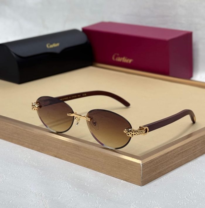 Cartier Luxury Rimless Sunglasses