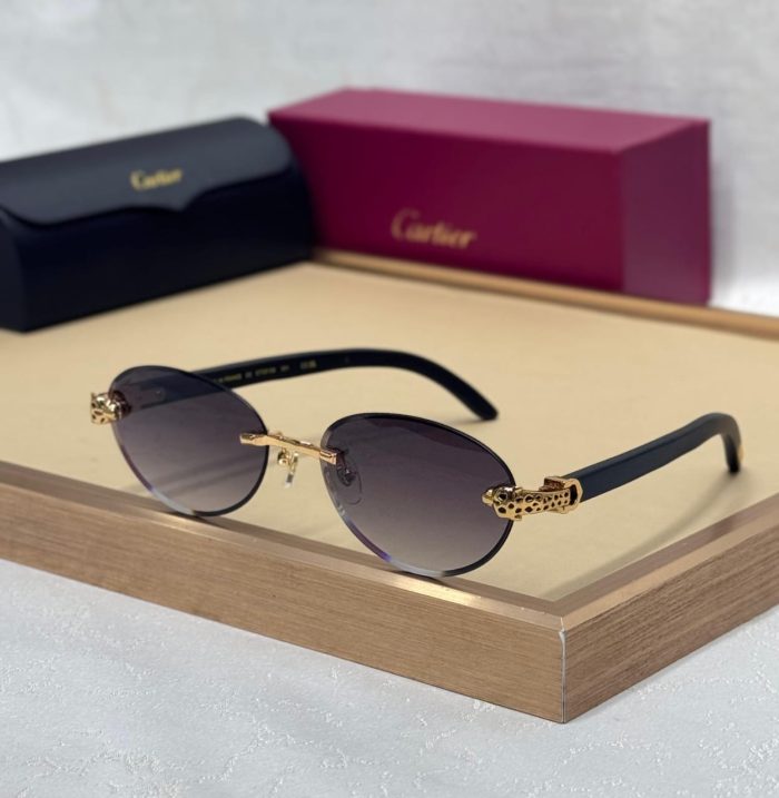 Cartier Luxury Rimless Sunglasses