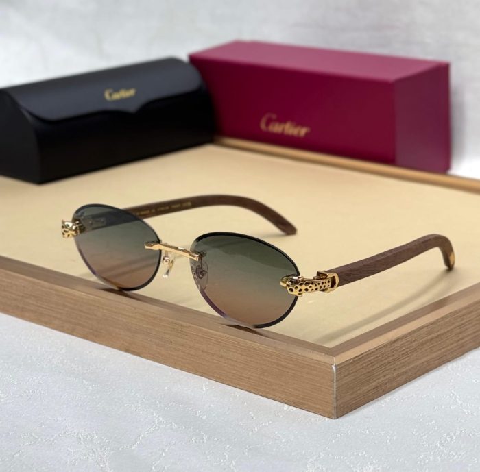 Cartier Luxury Rimless Sunglasses
