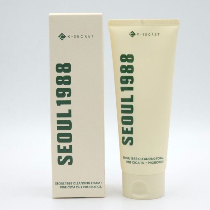 K-Secret Seoul 1988 Cleansing Foam: Pine Cica 1% + Probiotics