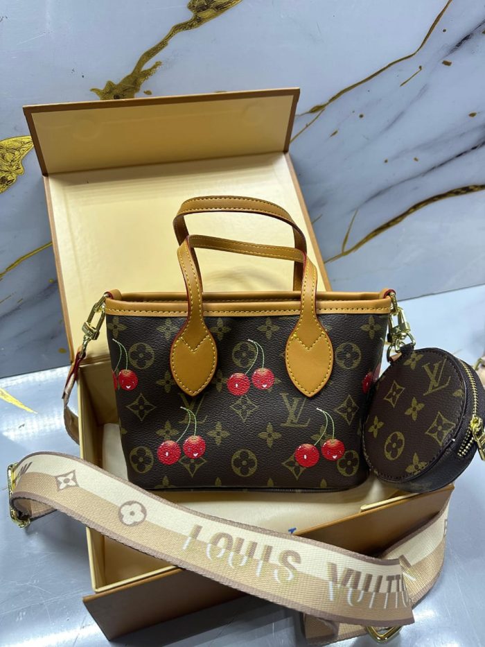 LV NEVERFULL BB Black Cherry 20cm Handbag
