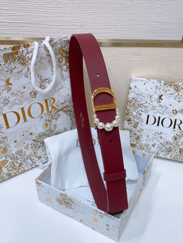 DIOR Red 30 MONTAIGNE BELT