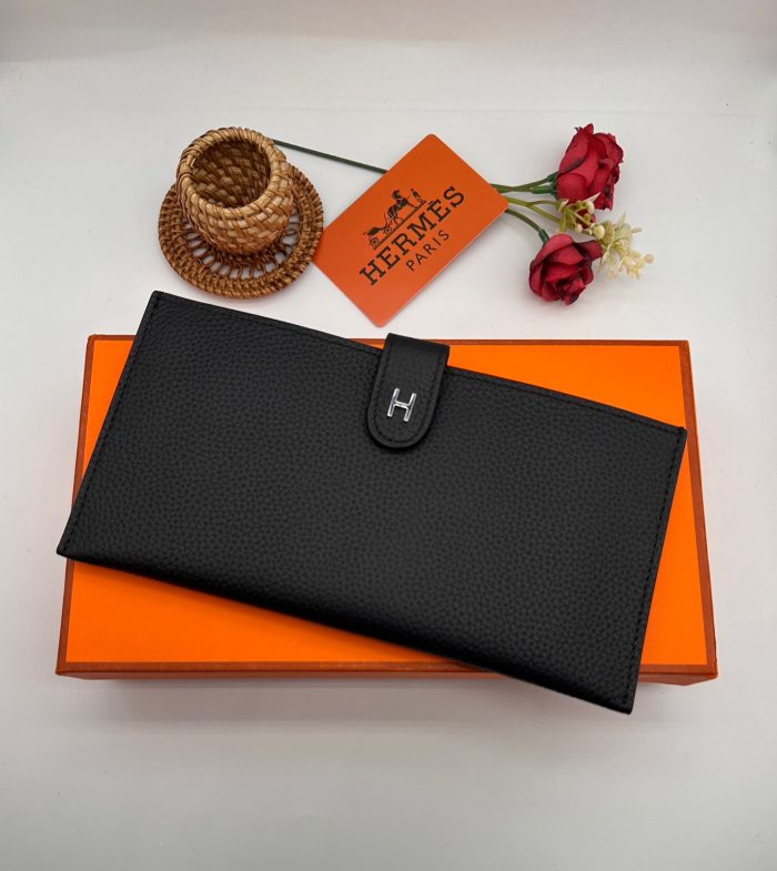 Hermès Béarn long wallet in black Epsom