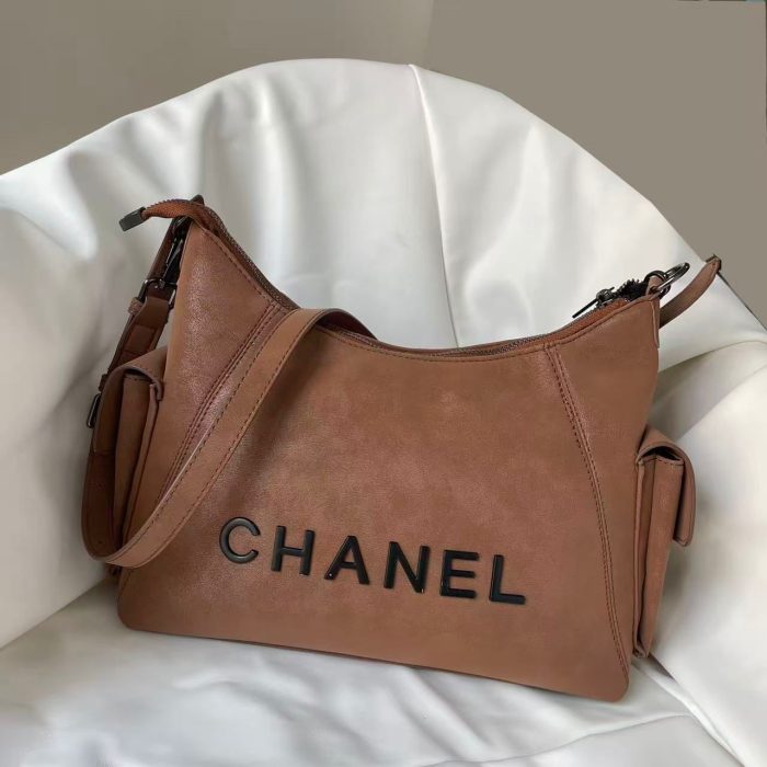 Chanel Deauville Tote in Caramel with Black Logo