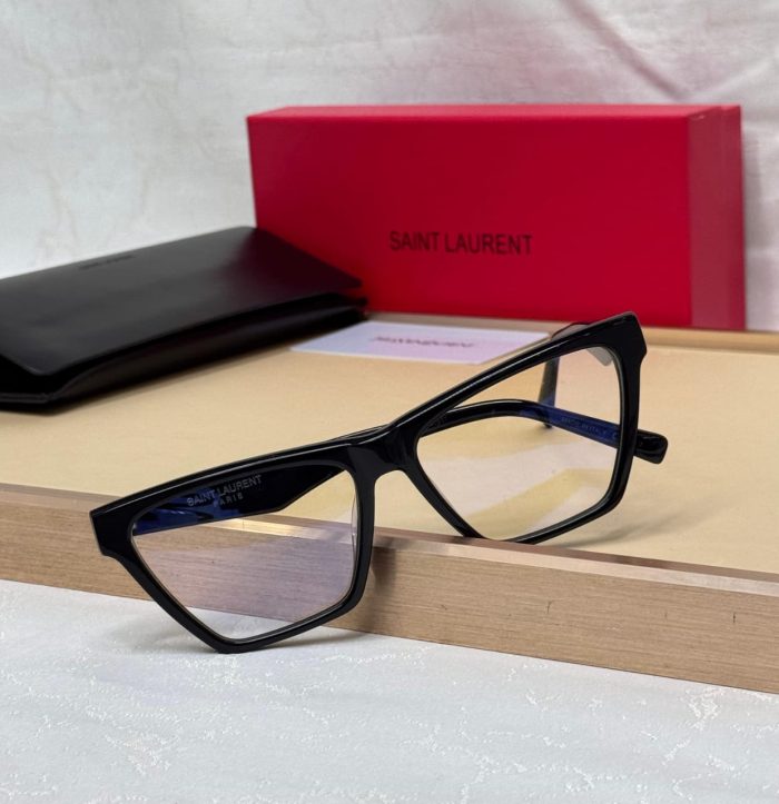 Saint Laurent SL M103 OPT 001 Cat-Eye Eyeglasses In Shiny Black Acetate