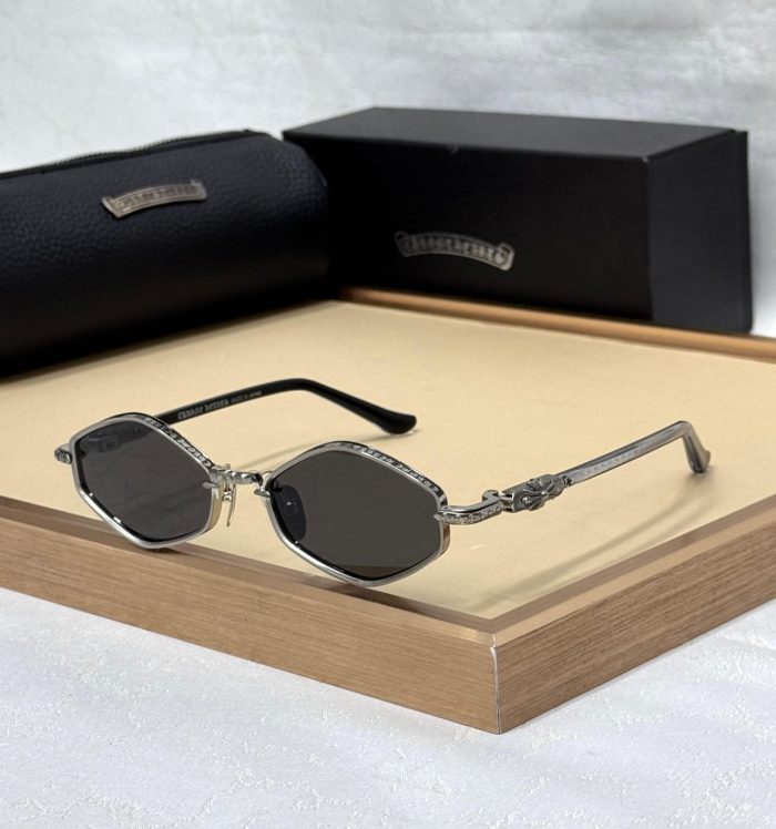 Chrome Hearts Nip Slip Sunglasses In a Sliver -Plated Finish With Gray Lenses